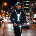 Gilet réfléchissant LED rechargeable