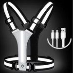 Gilet réfléchissant LED rechargeable