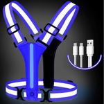 Gilet réfléchissant LED rechargeable